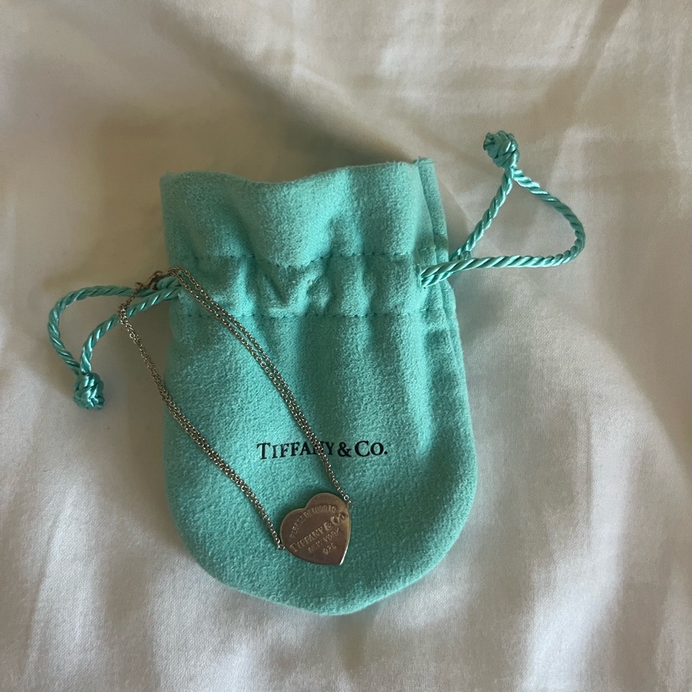 Tiffany Heart Tag Double Chain Bracelet